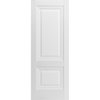 Sartodoors Solid French Door 18 x 80in, Light Grey Oak W/ Frosted Glass, Single Regular Panel Frame Trims Handle SETE6933ID-OAK-18